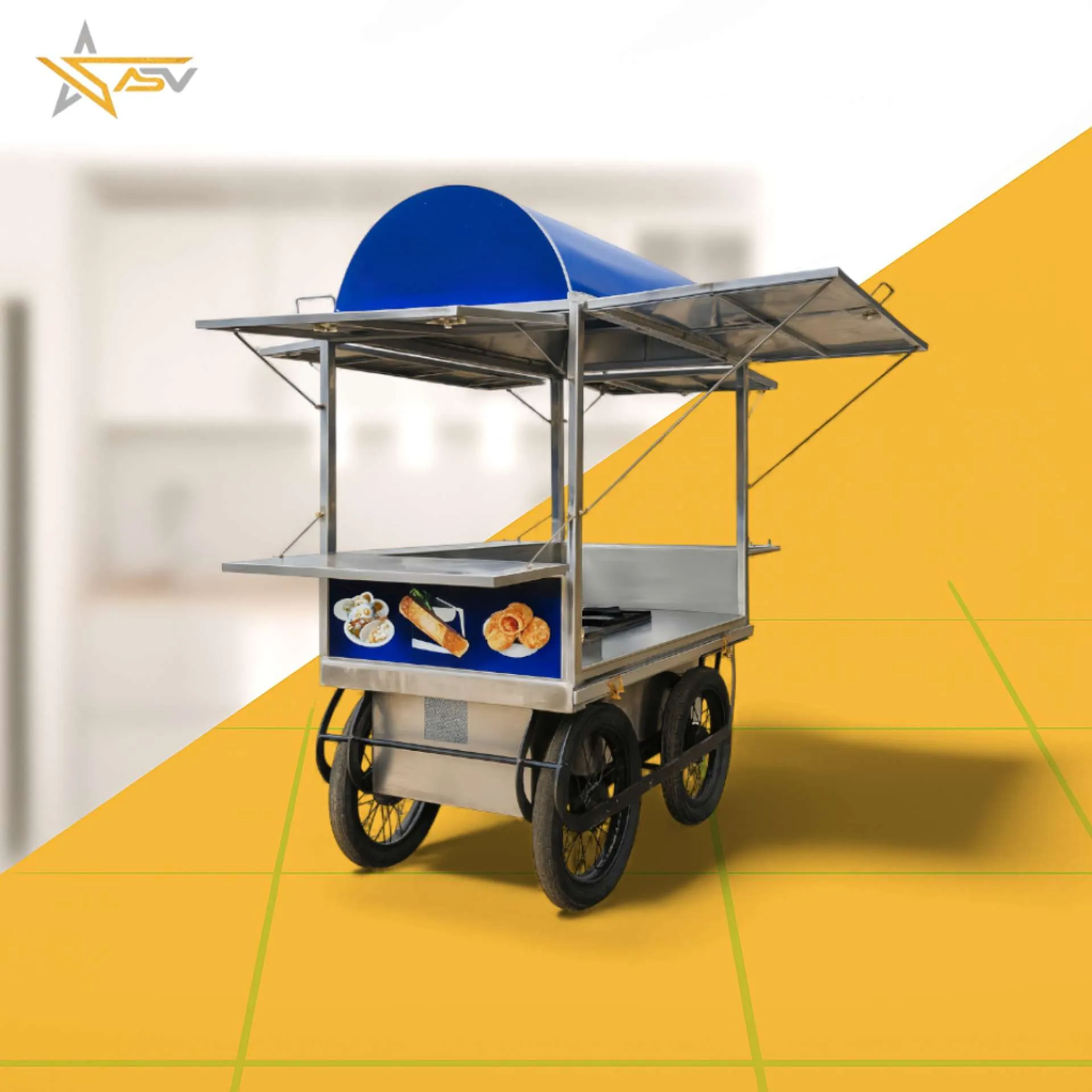 Stainless Steel Food Cart